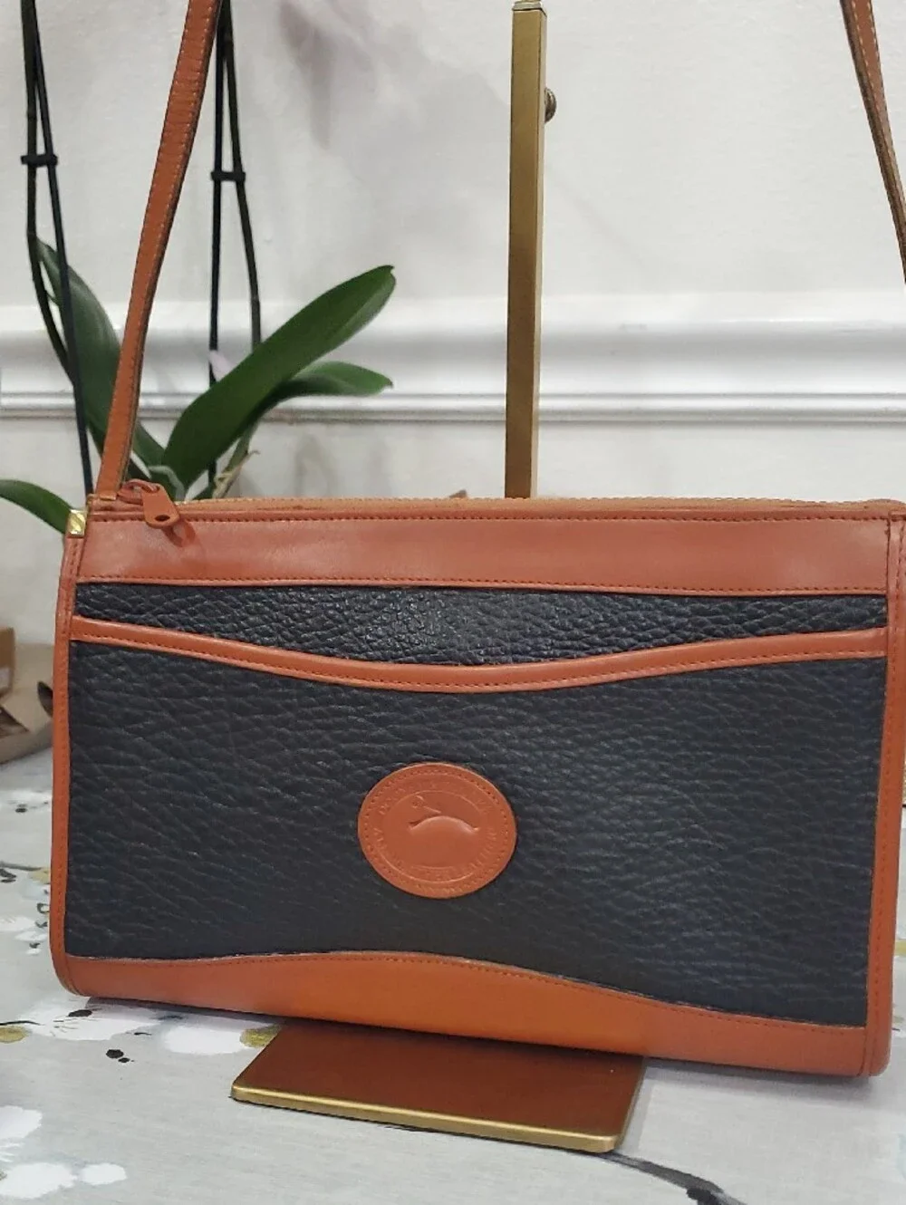 VINTAGE Dooney & Bourke All-Weather Leather Crossbody Bag